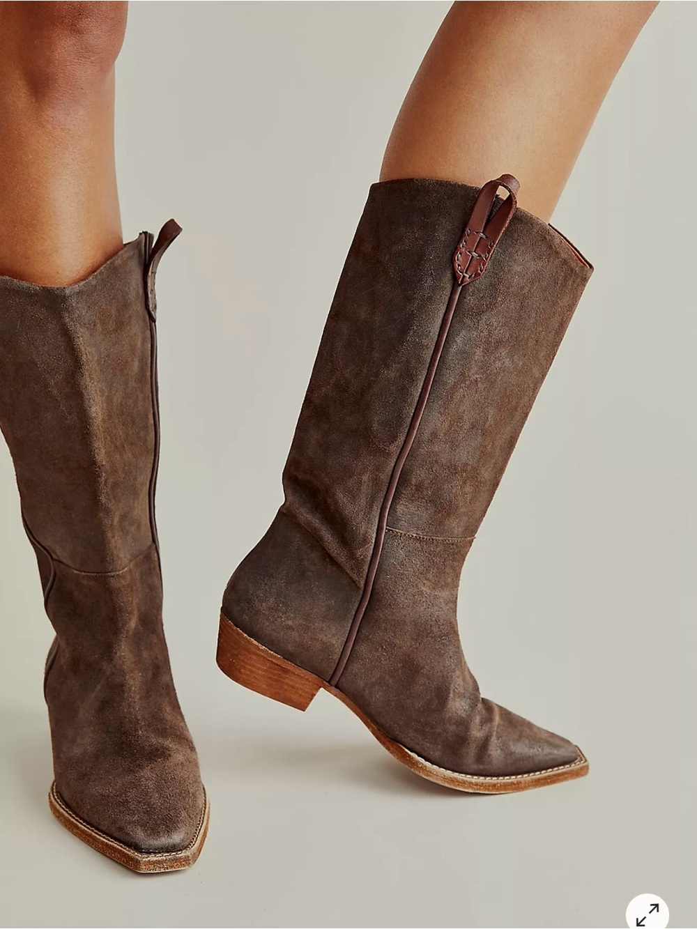 We The Free Montage Mid-Calf Western Boots - Brown